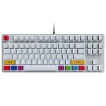 HXSJ L600 87 Keys Wired Hot Swappable Mechanical Keyboard | White Backlight | Detachable Type-C Cable | (Red Switches)