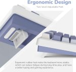 ROYAL KLUDGE RK M75 Gasket Mounted Tri-Mode Mechanical Keyboard with OLED Smart Display & Knob ( Silver Switch ) - Image 4