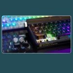 Machenike KT68 Pro Tri-Mode Mechanical Keyboard with Smart Screen - Black - Image 4