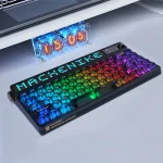 Machenike KT68 Pro Tri-Mode Mechanical Keyboard with Smart Screen - Black - Image 5
