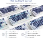 ROYAL KLUDGE RK M75 Gasket Mounted Tri-Mode Mechanical Keyboard with OLED Smart Display & Knob ( Silver Switch ) - Image 7
