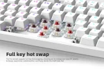 MONKA 3087 Gasket | Rainbow Backlit | Semi Hot-Swappable | Mechanical Keyboard - Image 4