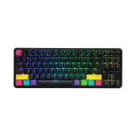 AJAZZ K870T 87 Keys Tri Mode Hot-Swappable Mechanical Keyboard with RGB (Black)