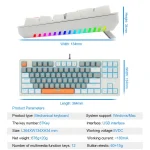 E-Yooso K620 TKL Mechanical Keyboard with Single backlit - Image 5