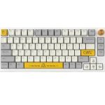 AJAZZ AK816 PRO 75% Tri Mode Hot-Swappable Mechanical Keyboard with RGB (White)