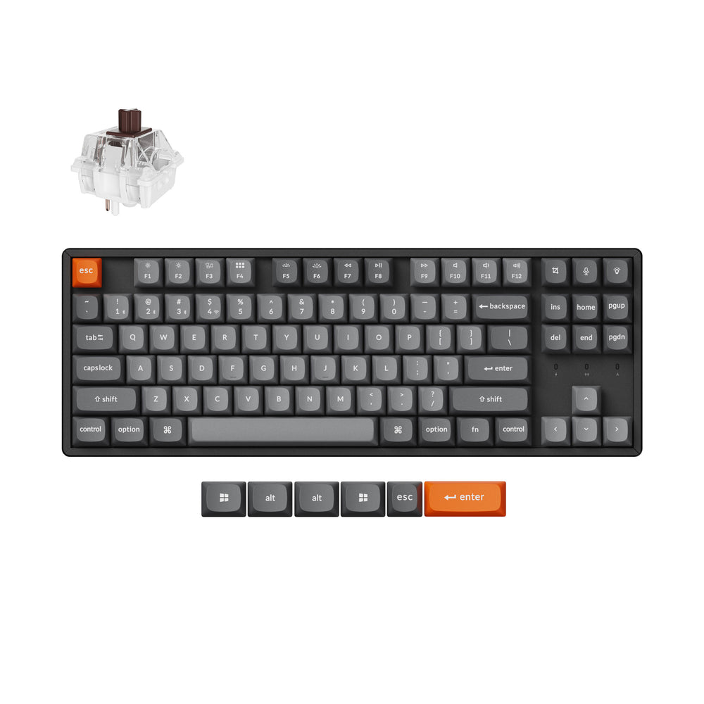 Keychron-K8-Max-QMK-Wireless-Custom-Mechanical-Keyboard-Hot-Swappable-RGB-Backlight-Aluminum-Frame-TKL-Layout-Fully-Assembled-for-Mac-Windows-Linux-Keychron-Super-Brown.jpg Keychron K8 Max Tri-mode Mechanical Keyboard - Image 1