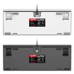 HXSJ L600 87 Keys Wired Hot Swappable Mechanical Keyboard | White Backlight | Detachable Type-C Cable | (Red Switches) - Image 3