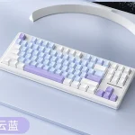 XINMENG M87 PRO Wired Gasket RGB Hotswappable Mechanical Keyboard (Black Plum Switch)