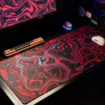 Red Marble Mousepad | 400x900mm | Speed Surface