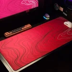 Red Topographic Mousepad | 400x900mm | Speed Surface
