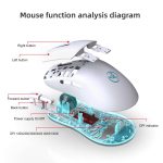 HXSJ T800 ULTRA LIGHTWEIGHT DUAL MODE MOUSE - Image 3