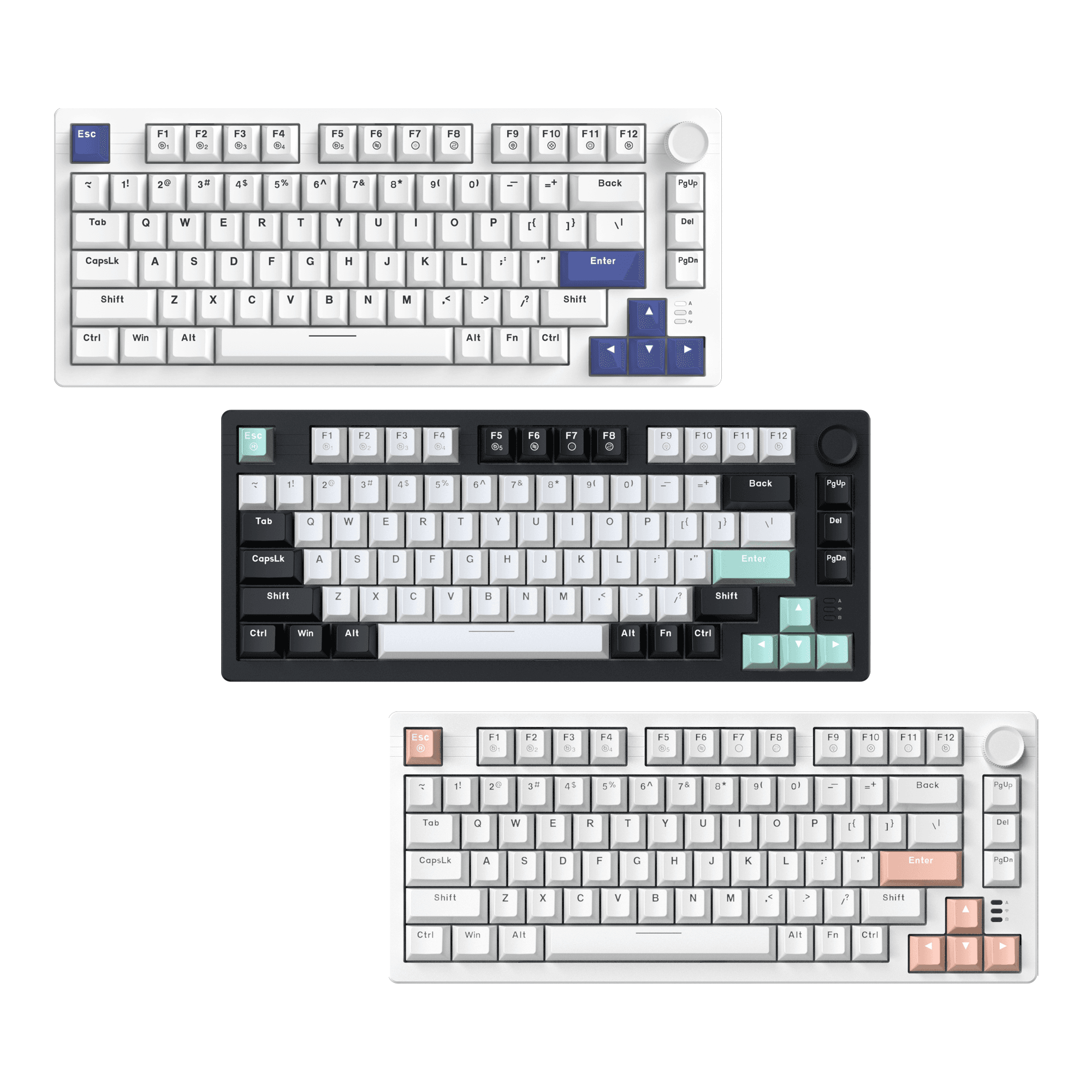 Thumb-1.png Dareu EK75 | Gasket Mount Keyboard with Knob - Image 1