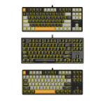 E-Yooso Z87 Hotswap Mechanical Keyboard (Yellow Backlit)