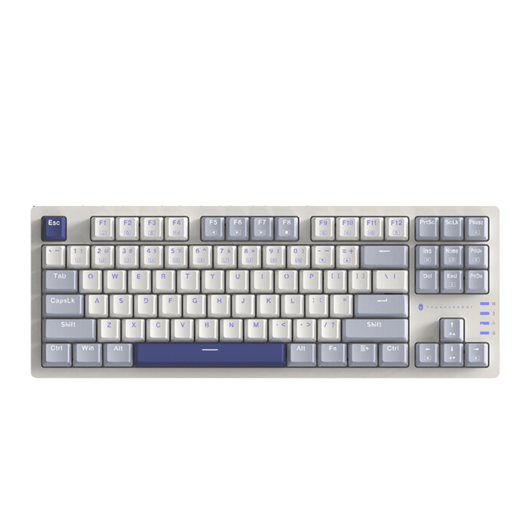 f-1.png Thunderobot K87 Hotswap Mechanical Keyboard Bright Cream | Red Switch - Image 1